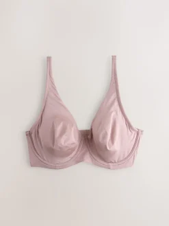 Next Non Pad Full Cup DD+ Microfibre Smoothing Ultimate Comfort T-Shirt Bras 3 Pack Blue/Pink/Cream Best