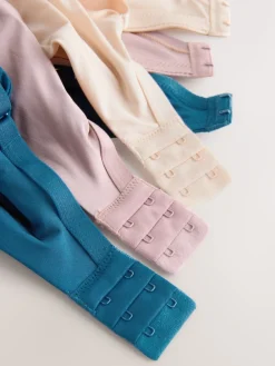 Next Non Pad Full Cup DD+ Microfibre Smoothing Ultimate Comfort T-Shirt Bras 3 Pack Blue/Pink/Cream Best