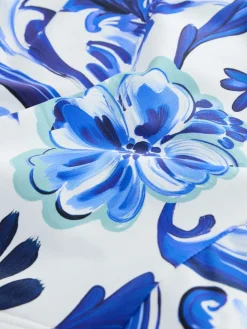 Next Blue/White Flora High Leg Bikini Bottoms Discount