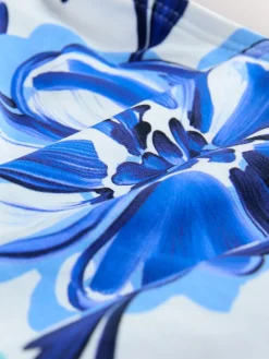 Next Tie Side Bikini Bottoms Blue/White Floral Sale