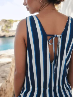 Next Blue/White Jersey Summer Playsuit Online