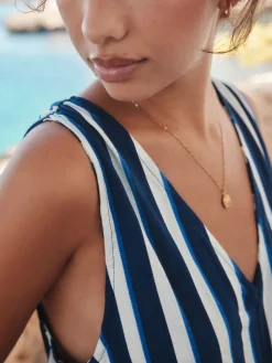 Next Blue/White Jersey Summer Playsuit Online