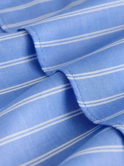 Next Soft Relaxed Long Sleeve Shirt Blue/White Stripe Hot