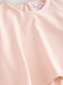 Next Blush Pink Cape Maxi Dress New