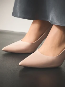 Next Standard/Wide Fit Forever Comfort® Point Toe Court Heels Blush Pink Discount