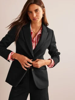 Boden The Marylebone Ponte Blazer Black Chrome Sale