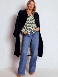 Boden Sienna Cotton Shirt Green Sale