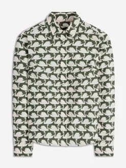 Boden Sienna Cotton Shirt Green Sale