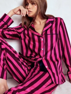 Boden Cotton Pyjama Shirt Pink Best