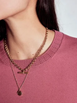 Boden Emilia Cotton Crew Jumper Pink Outlet