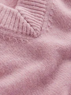 Boden Pink Marion Merino V-Neck Jumper Hot