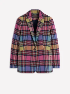 Boden Red Woodbridge Check Blazer Clearance