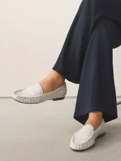 Next Forever Comfort® Soft Ruched Loafers Bone Online