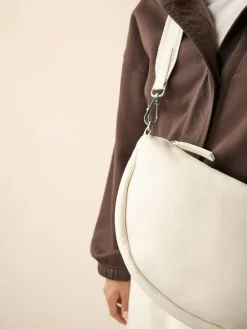 Next Bone Leather Sling Cross-Body Bag Sale