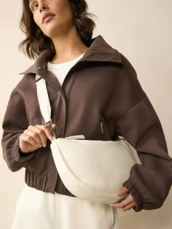 Next Bone Leather Sling Cross-Body Bag Sale