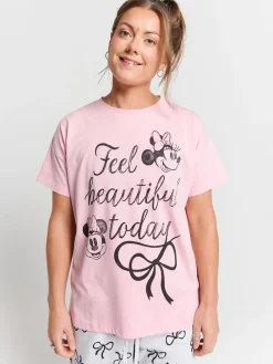 Brand Threads Pink Ladies Minnie Mouse Pyjamas Set Best