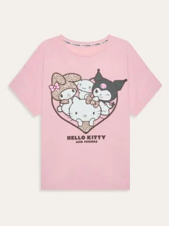 Brand Threads Pink Ladies Hello Kitty Pyjamas Set Clearance