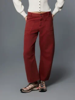Next Double Pocket Barrel Jeans Brick Red Best