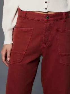 Next Double Pocket Barrel Jeans Brick Red Best