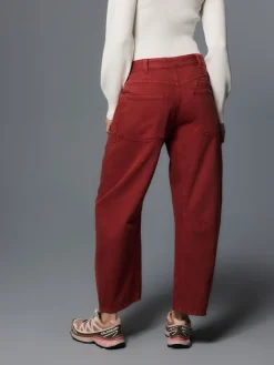 Next Double Pocket Barrel Jeans Brick Red Best