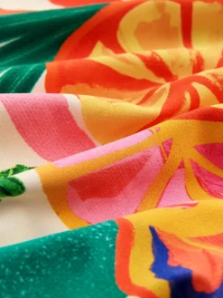 Next Utrim Tummy Control Plunge Swimsuit Bright Fruit Stripe