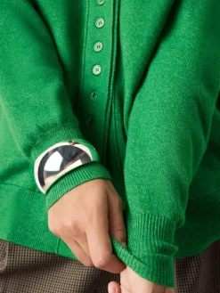 Next Bright Green Supersoft V-Neck Cardigan With Pockets Clearance