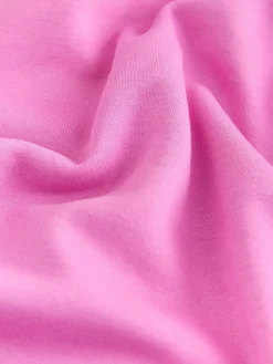 Next Relaxed Fit Heavyweight Longline Crew Neck Sweatshirt Bright Pink Best