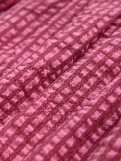 Next Bright Pink/Red Belted Summer Playsuit Hot