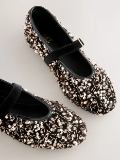 Next Forever Comfort® Embellished Sequin Mary Jane Shoes Bronze Sale