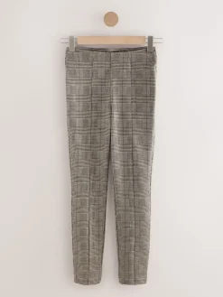 Next Ponte Leggings Brown Check