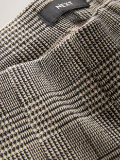 Next Ponte Leggings Brown Check