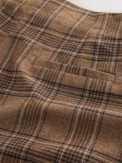 Next Brown Check Smart Culottes Sale