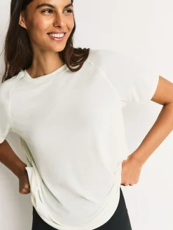 Next Brown/Cream Active Crew Neck Short Sleeve T-Shirts 2 Pack