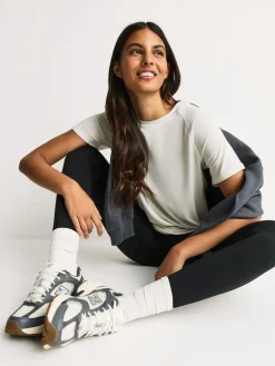 Next Brown/Cream Active Crew Neck Short Sleeve T-Shirts 2 Pack