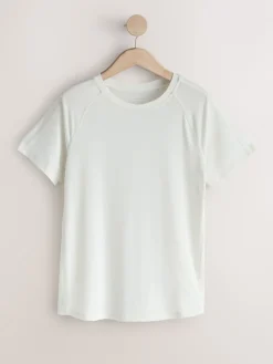 Next Brown/Cream Active Crew Neck Short Sleeve T-Shirts 2 Pack