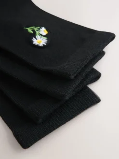 Next Bumble Bee Embroidered Motif Ankle Socks 4 Pack