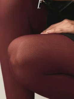 Next 40 Denier Tights 1 Pack Burgundy Red Outlet