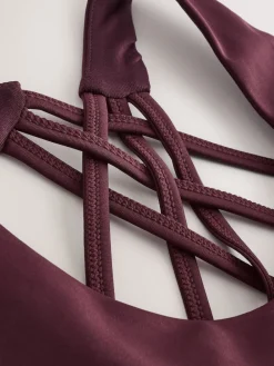 Next Burgundy Red Active Cross Back Sports Bra Online