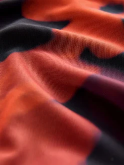 Next Maternity Mesh Bardot Dress Burgundy Red Floral Best