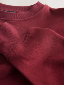 Next 2-In-1 Sweatshirt With Satin Midi Skirt Burgundy Red