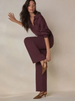 Next N. Premium Shirt Burgundy Red Hot