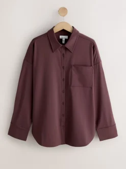 Next N. Premium Shirt Burgundy Red Hot