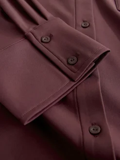Next N. Premium Shirt Burgundy Red Hot