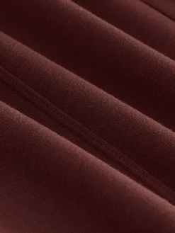 Next Premium Wide Leg Jersey Joggers Burgundy Red Best