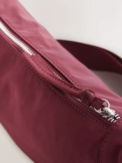 Next Sling Cross Body Bag Burgundy Red Clearance