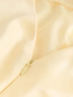 Next Buttermilk Yellow Satin Cowl Neck Wedding Guest Bridesmaid Maxi Dress Hot