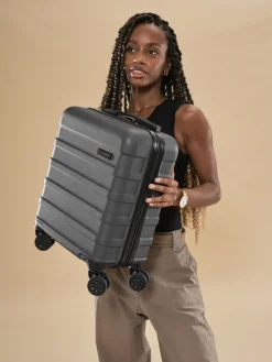 Cabin Max Grey Anode 30L Underseat Hand Luggage Cabin Case for EasyJet 45x36x20cm New