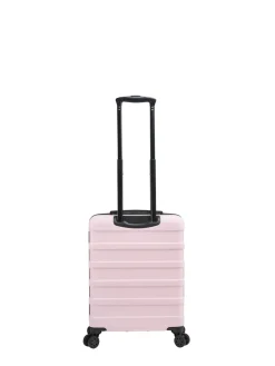 Cabin Max Pale Pink Anode 40L ABS Cabin Carry On Hand 55x40x20cm Luggage Outlet