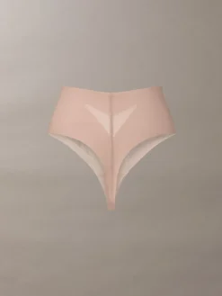 Calvin Klein Natural Sculpted Shapewear Thong - Stay Put Mesh Clearance