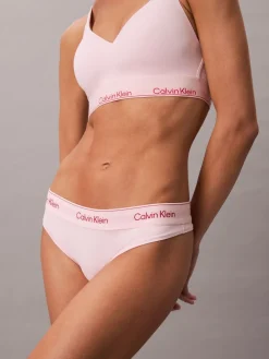 Calvin Klein Off White Thong Icon Cotton Modal